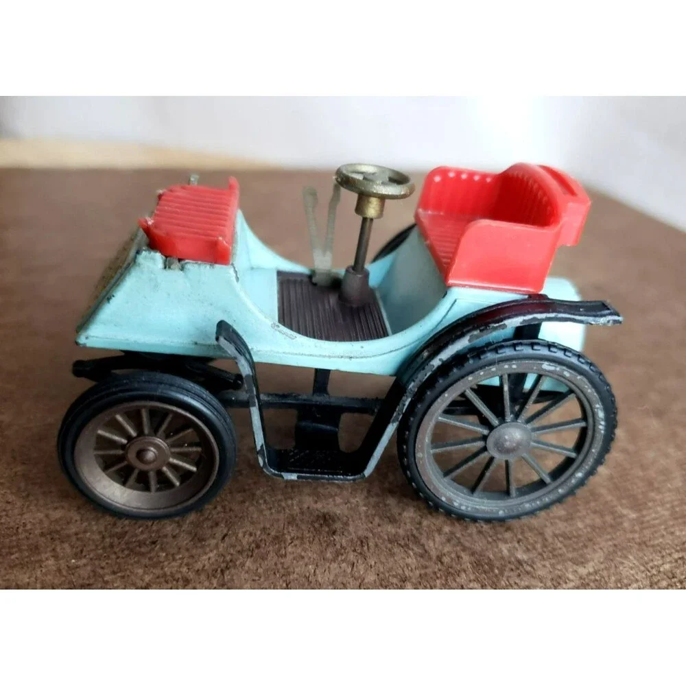 GAMA TOY DIECAST 2 Seater Light Blue Body Red Seat & White Canopy 1:46 W GERMANY